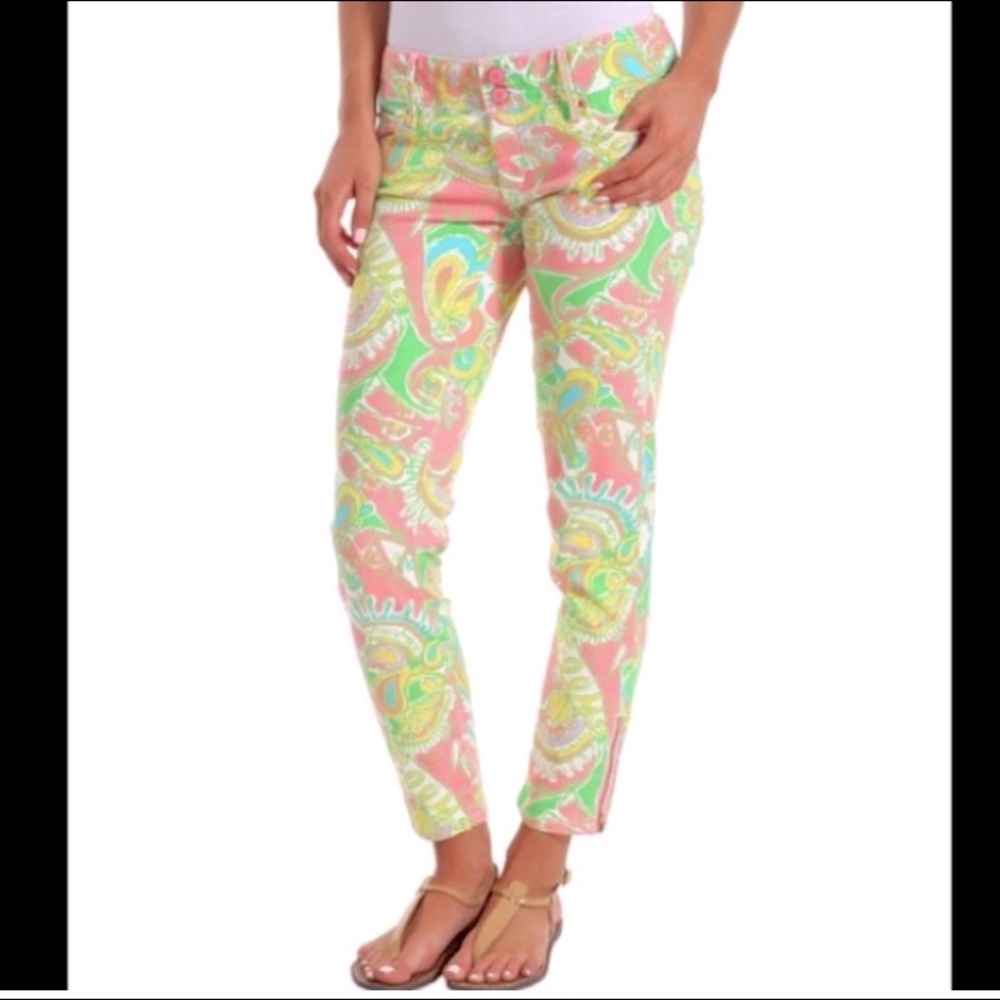Lilly Pulitzer Worth Skinny Mini Jeans Size 10
